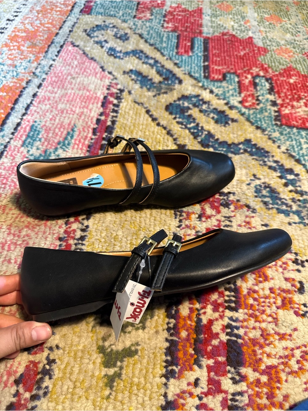 DV by Dolce Vita Kids Black Double-Strap Mary Jane Shoes 7.5 - Picture 2 of 7